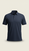Technical golf polo in summit navy