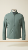 Tailored performance jacket in glacier sage